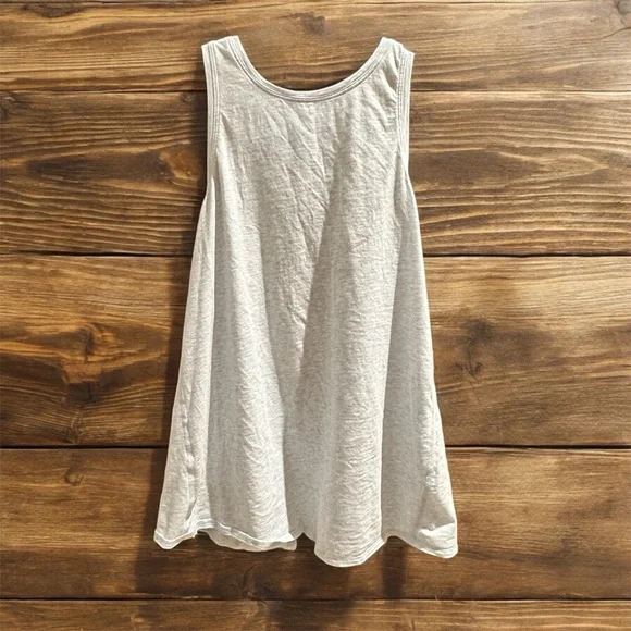 Lululemon All Tied Up Tank Top *Pima Cotton Heathered Breezy Blue Size 6 - Picture 2 of 4